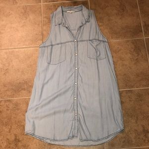 BB Dakota sleeveless shirt dress sz Large